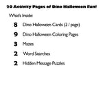 Dino Halloween Activity Book